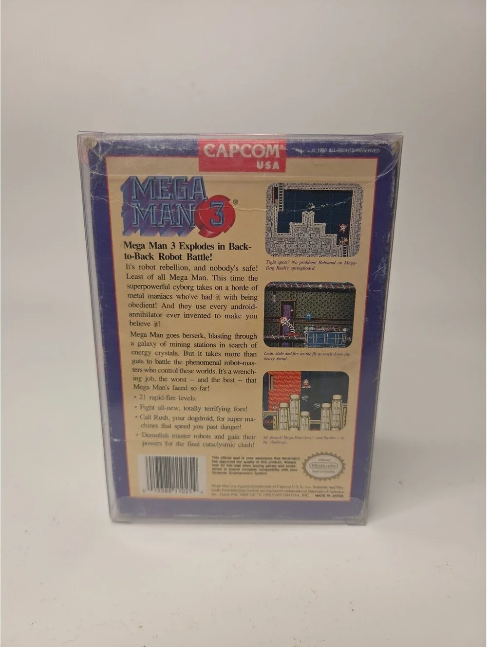 Mega Man 3 Nintendo NES Game CIB  TESTED WORKING Sealed Manual Plastic Protector